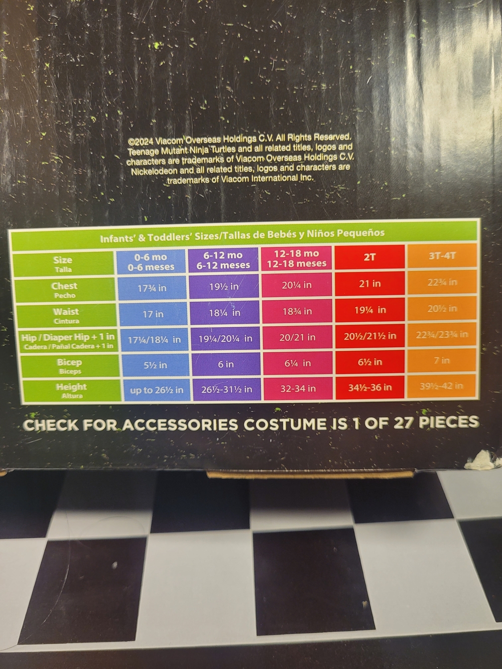 Rubie's Teenage Mutant Ninja Turtles Kids Costume Green and Yellow (2T) - Picture 5 of 7